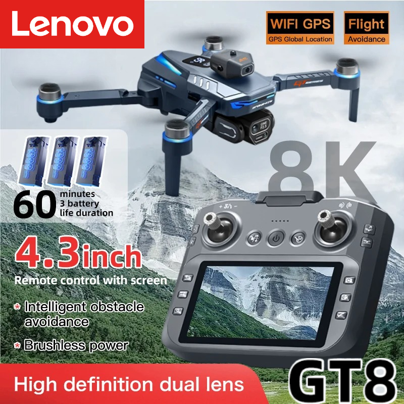 Drone Photogrammetry - Drone Lenovo GT8 8K Professionale con
