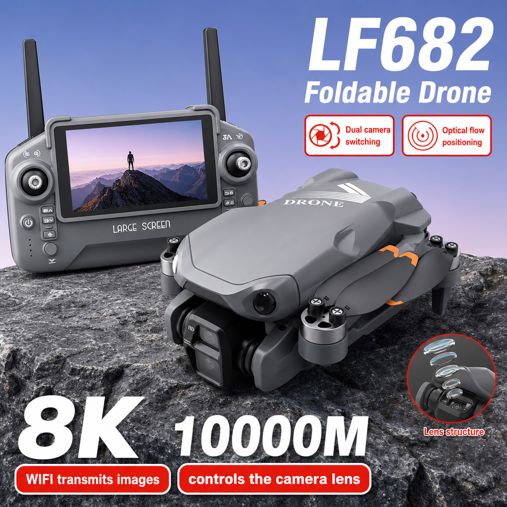 Drone Photogrammetry - Drone Aereo LF682 con Doppia Fotocamera