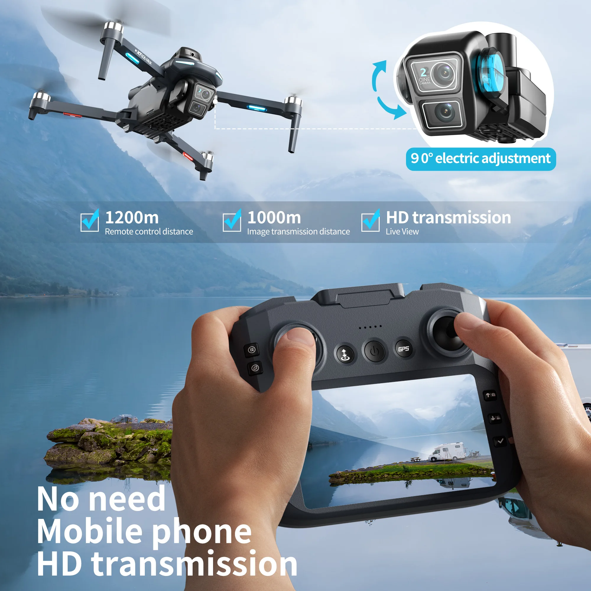 Drone Professionale Lenovo XT6 - Drone Photogrammetry recensione e prezzo