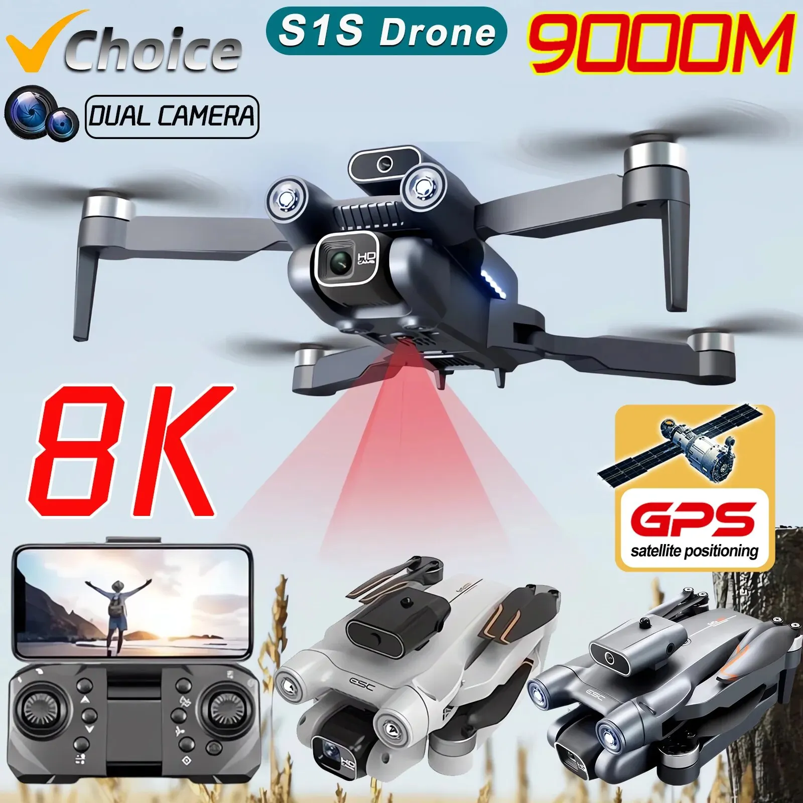 Nuovo S1S 5G GPS Drone Camera  - Drone Photogrammetry recensione e prezzo