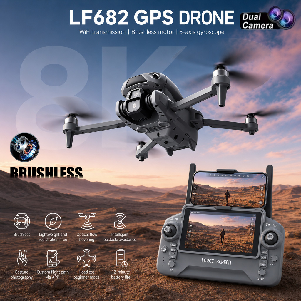 Nuovo Drone LF682 con Doppia F - Drone Photogrammetry recensione e prezzo